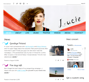 Lucie (singer-songwriter) - custom songs